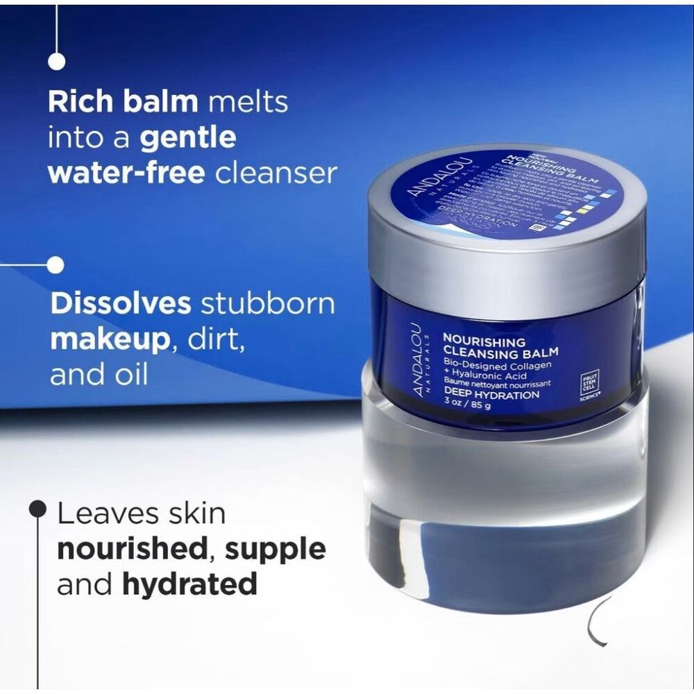 ANDALOU NATURALS - NWT & Sealed - Deep Hydration Nourishing Cleansing Balm 3 oz. - Picture 13 of 16